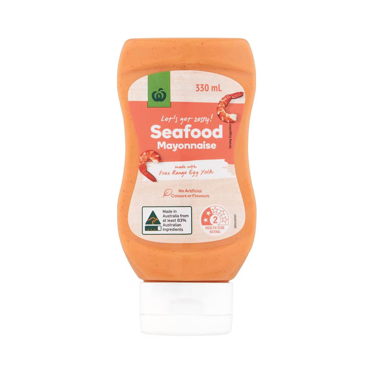 Woolworths Seafood Mayonnaise 330mL