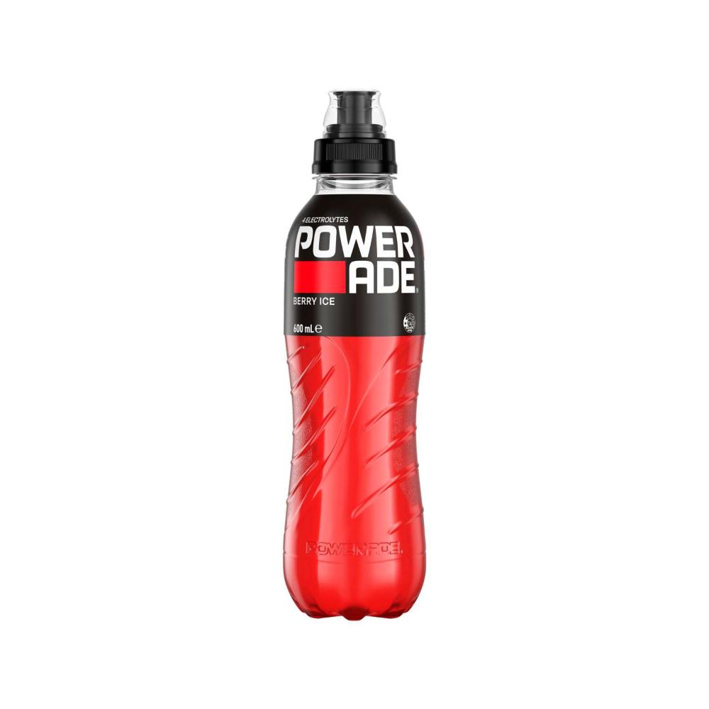 Powerade Berry Ice Sports Drink Sipper Cap 600mL