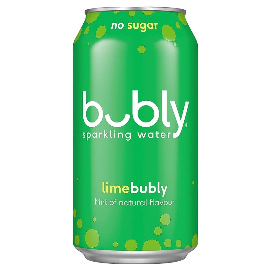 Bubly Sparkling Water Cans Lime 375mL