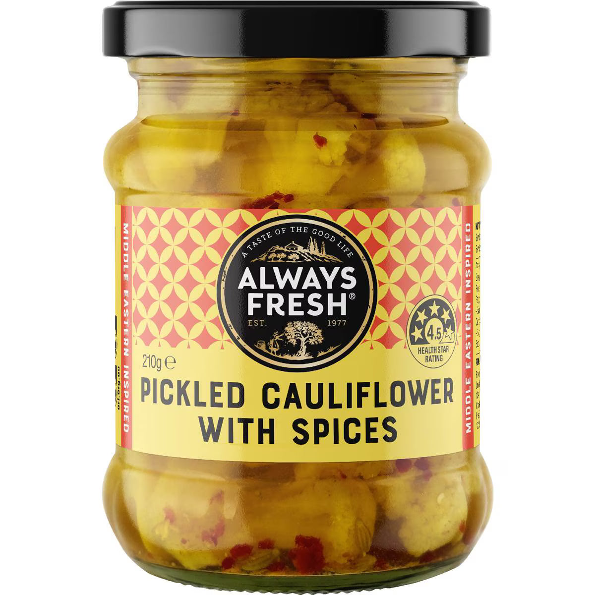 Always Fresh Pickled Cauliflower With Spices 210g