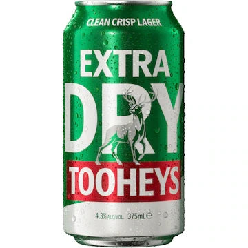 Tooheys Extra Dry Can 375mL