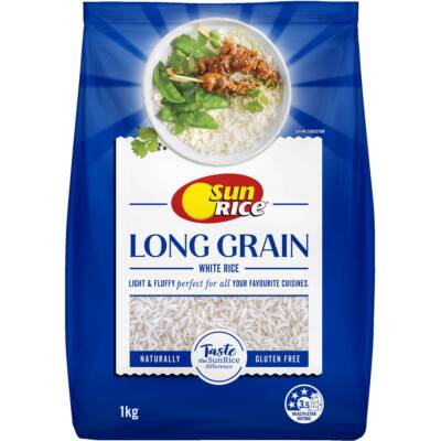 Sunrice Premium Long Grain Rice 1kg