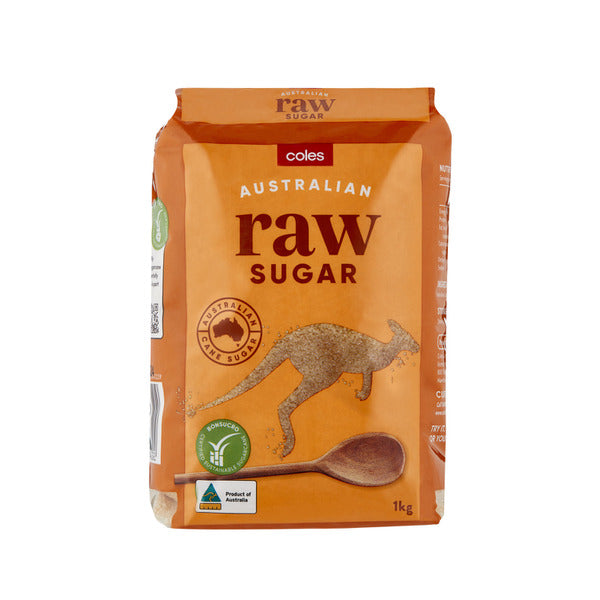 coles raw sugar 1kg