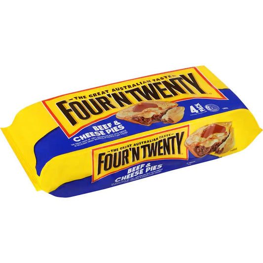 Frozen Four'N Twenty Pie Beef & Cheese (4pk) 700g
