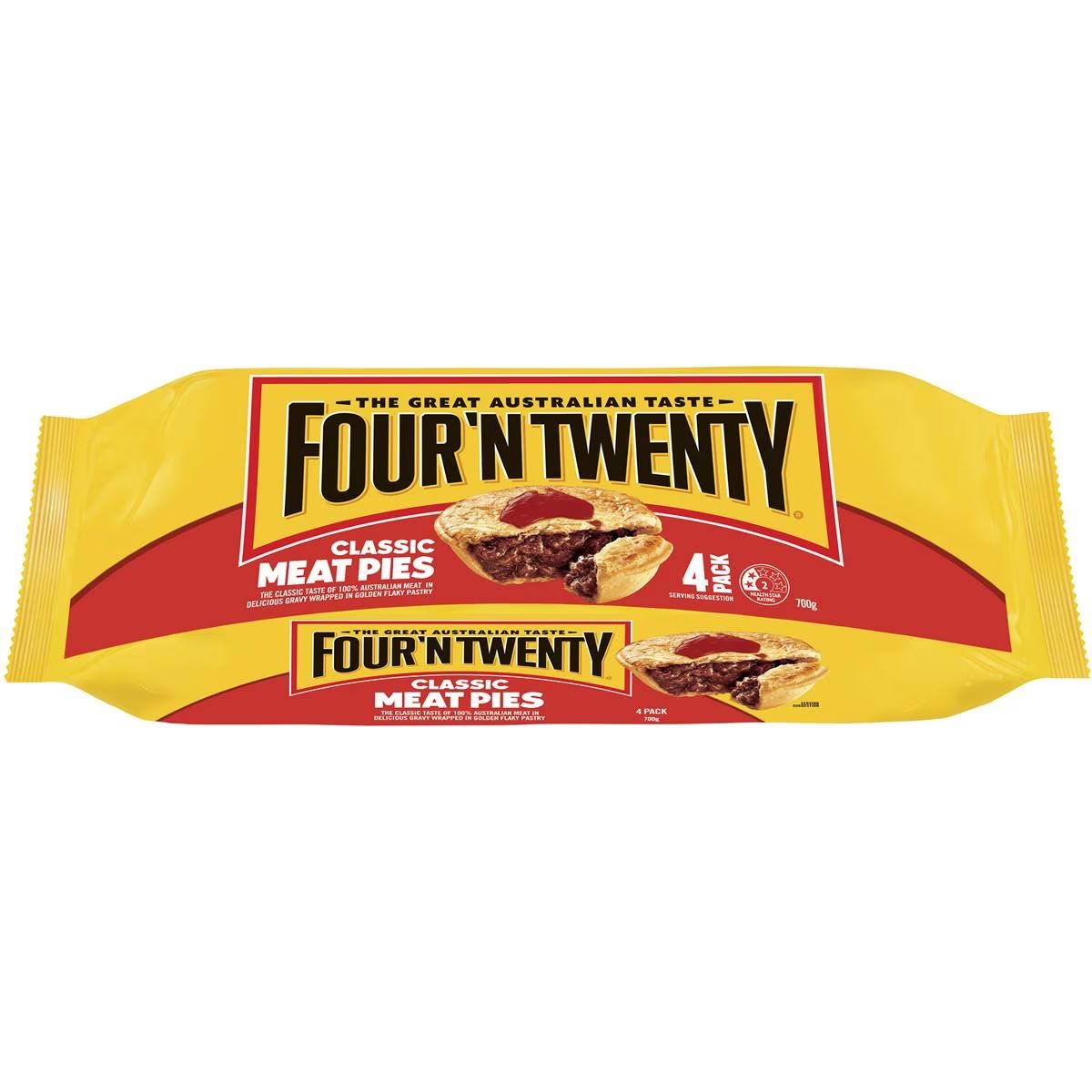 Four'N Twenty Frozen Meat Pies 4 Pack | 700g