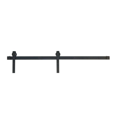 Hume 2000mm Internal Barn Door Frontier Track & Fitting Set Black