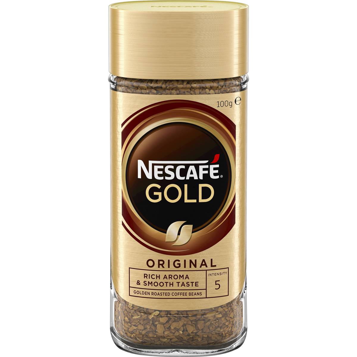 Nescafe Gold Original Soluble Instant Coffee Jar 100g (intensity 5)