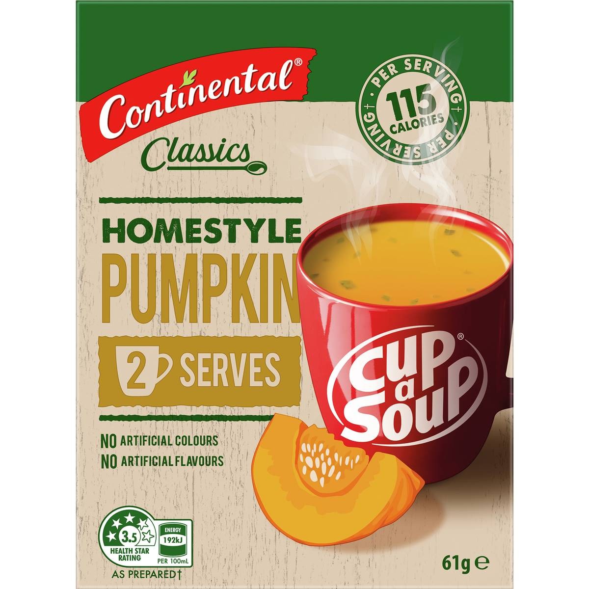 Continental Cup A Soup Homestyle Pumpkin (2pk) 61g