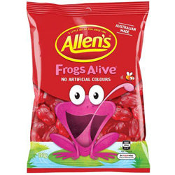 Allen's Lollies Red Frogs Alive Bag 190g