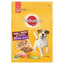 Pedigree Adult Small Breed Dry Dog Food with Real Chicken 2.5kg