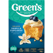Green's Deluxe Vanilla Cupcake Mix 490g
