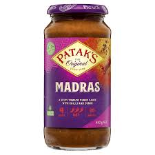 Patak's Madras Simmer Sauce Hot 450g