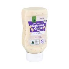 Woolworths Extreme Garlic Aioli 330mL