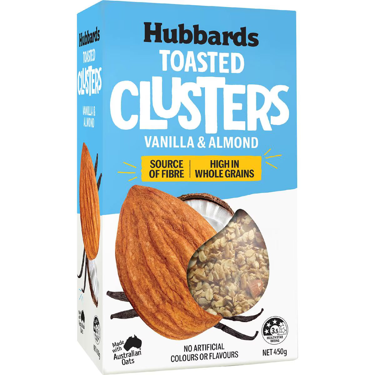 Hubbards Vanilla & Almond Toasted Clusters 450g