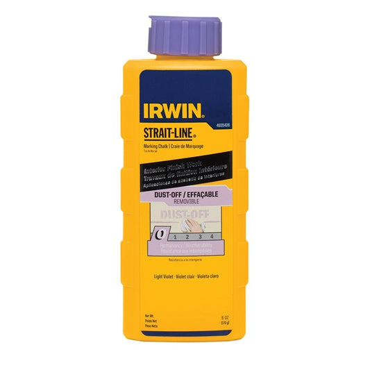 Irwin Strait-Line 6oz Violet Dust Off Marking Chalk