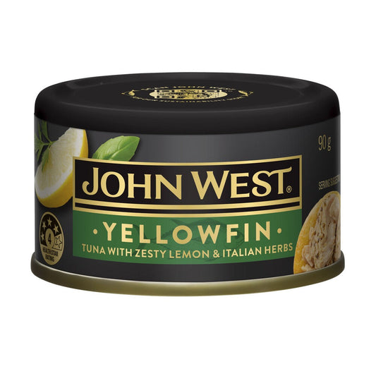 John West Tuna Yellowfin Zesty Lemon & Italian Herbs 90g