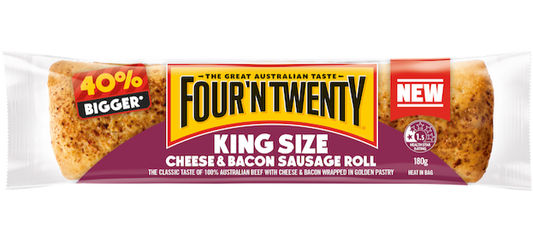 Frozen Four'N Twenty Sausage Roll Cheese & Bacon 180g