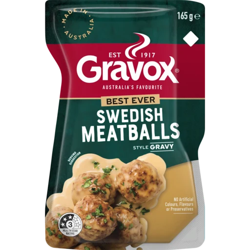 Gravox Best Ever Swedish Meatballs Style Gravy 165g